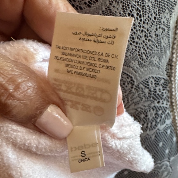 Bebe Blush Pink Knit Top with Logo - Picture 7 of 7